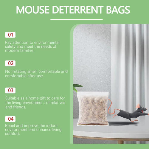 MouseExit™ Natural Peppermint Mouse Repellent Pouches (10 Pack)
