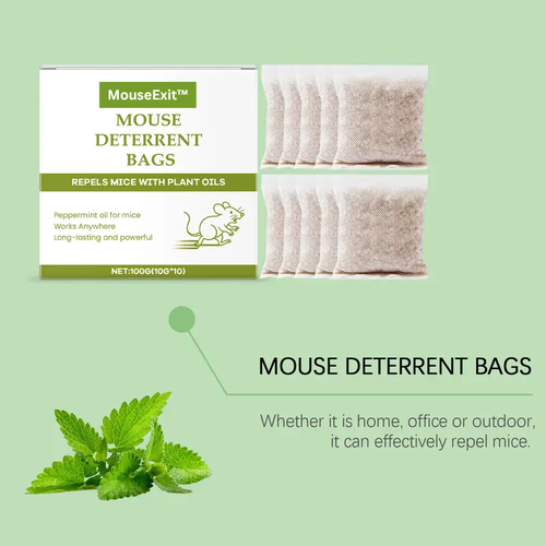 MouseExit™ Natural Peppermint Mouse Repellent Pouches (10 Pack)